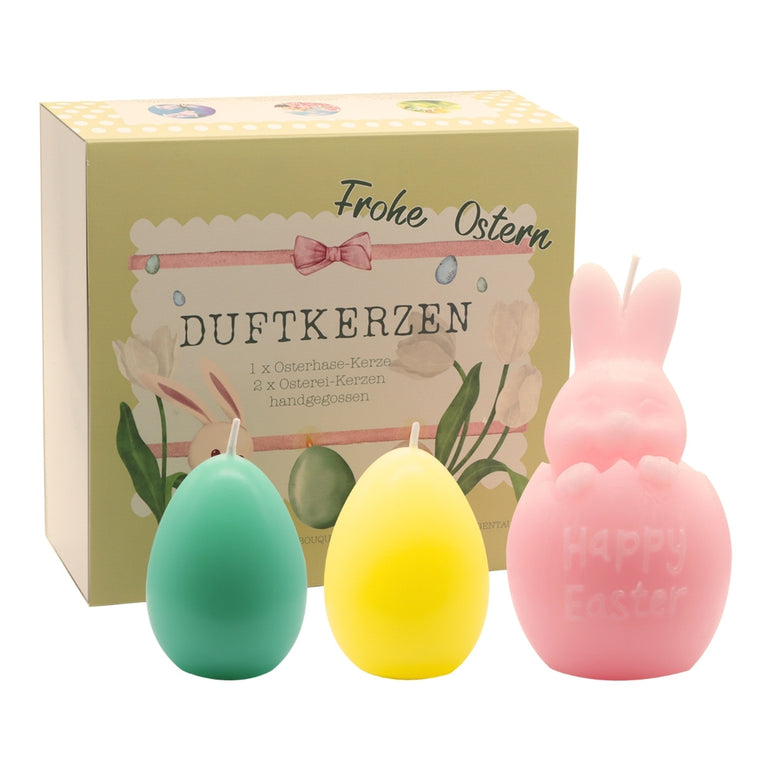 Ostergeschenke für Frauen - 3 Duftkerzen handgegossen