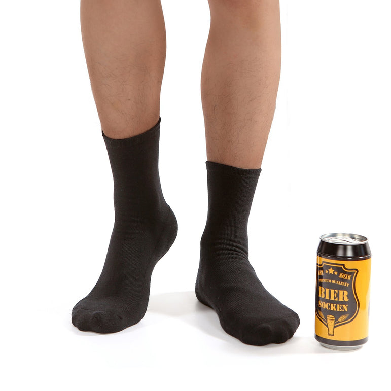 Bier Socken in Dose mit Edelstahl-Flaschenöffner in American Express Optik, Bier Geschenke für Männer zum Geburtstag, Vatertag, Herren Socken,  37-44