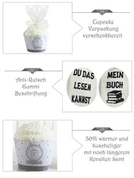 Kuschelsocken mit Anti-Rutsch-Aufschrift "WENN DU DAS LESEN KANNST, BRING MIR MEIN BUCH", Geburtstagsgeschenk Frau, 36-43