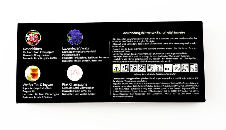 Geschenkset für Frauen, 4x Duftkerzen mit Dochtschere,  Geburtstagsgeschenk für Freundin, Mama, Schwester