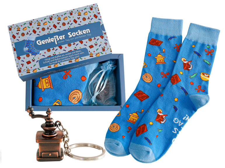 Männer Socken Geschenkset, Baumwolle Socken mit Spruch auf der Sohle, lustige Socken, Geburtstagsgeschenk, Gr. 39-45