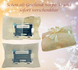 Kuscheldecke mit Ärmeln und Taschen, Geburtstagsgeschenk für Frauen, Geschenk für Mama, Freundin, Schwester, Sofa TV Decke, Kuscheldecke, TV-Decke 150x200 cm (Sand)