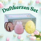 Ostergeschenke für Frauen - 2 Ostereier Duftkerzen handgegossen