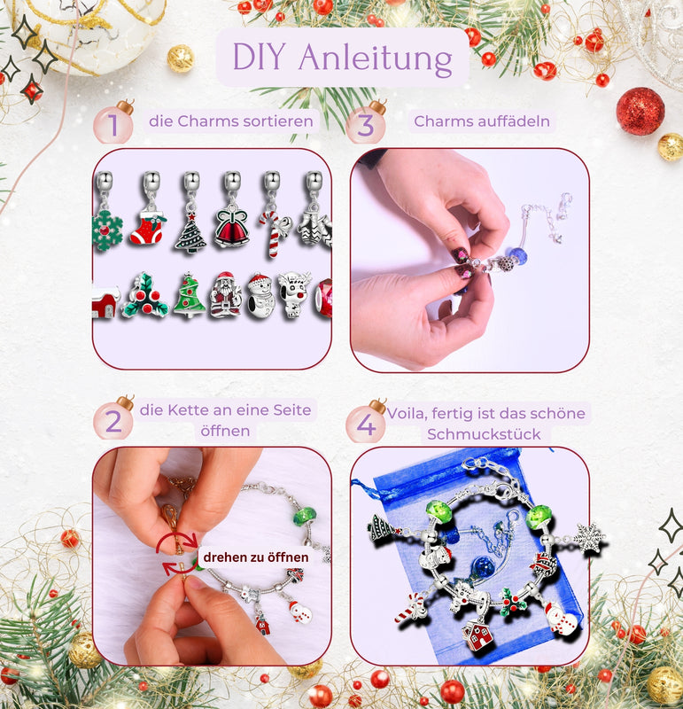 Lucadeau Schmuck Adventskalender 2025 für Mädchen