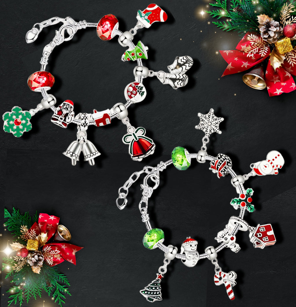Lucadeau Armband DIY Adventskalender 2026 für Mädchen (Prinzessin-Rot-Gruen2)