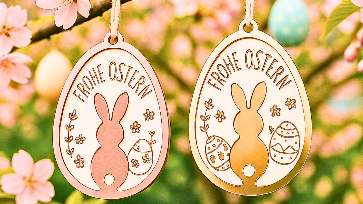 Ostergeschenke für Frauen - 2 Ostereier Duftkerzen handgegossen