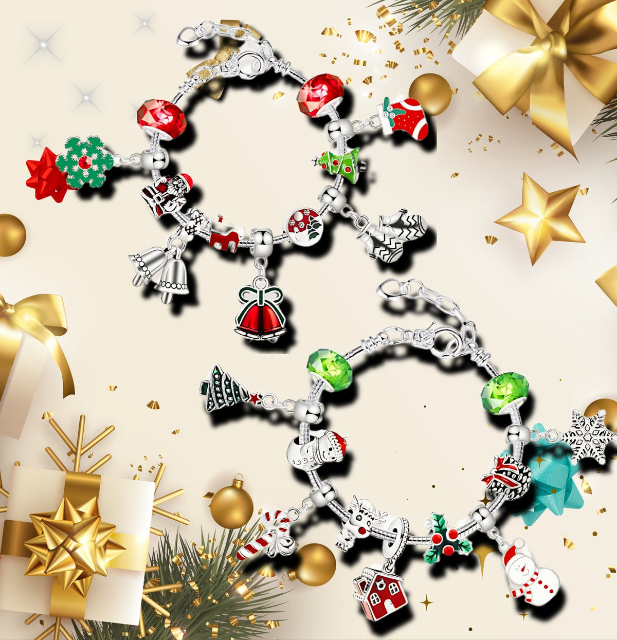 Lucadeau Schmuck Adventskalender 2026 für Mädchen (Prinzessin-Rot-Gruen1)