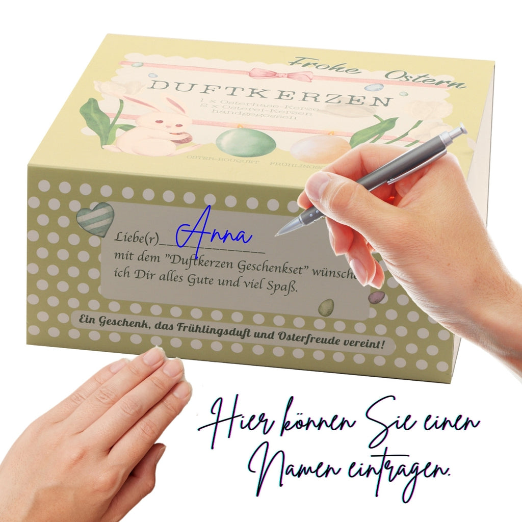 Ostergeschenke für Frauen - 3 Duftkerzen handgegossen