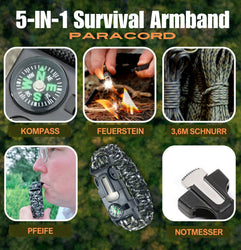 Klappspaten, Garten Spaten, Schaufel aus robustem Karbonstahl, Geschenk für Männer, Papa Geschenk, ideal fürs Abenteuer, Zelten, Outdoor, Camping, inkl. Survival-Armband, Tasche (Oliv)