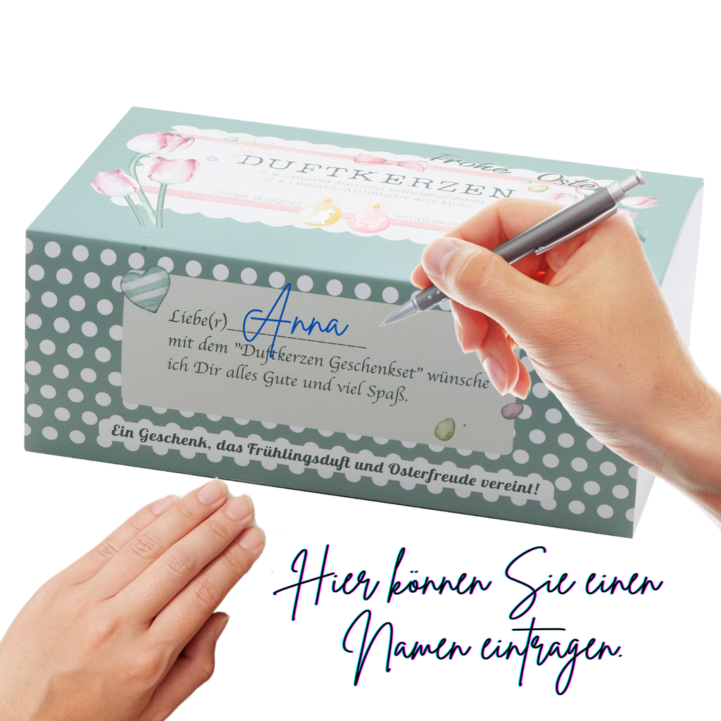 Ostergeschenke für Frauen - 2 Ostereier Duftkerzen handgegossen