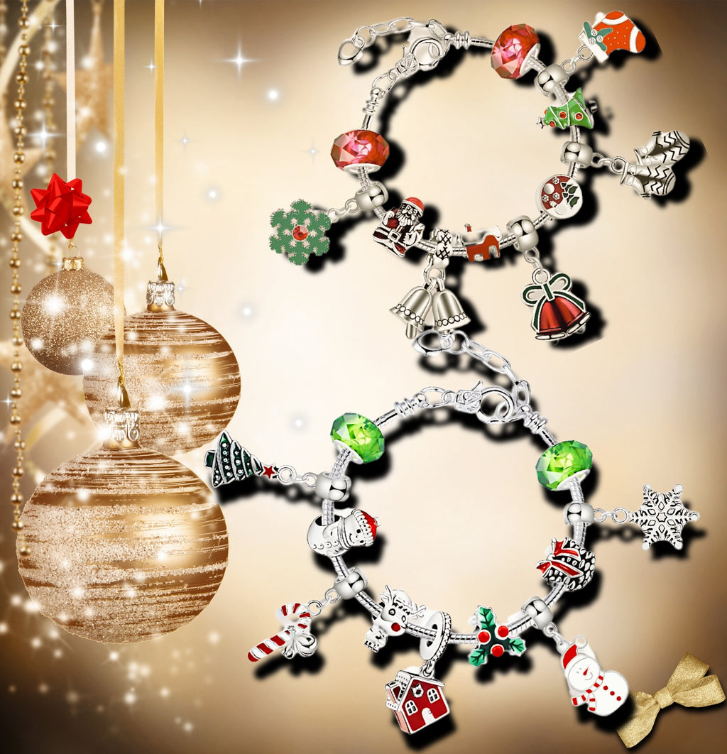 Lucadeau Armband DIY Adventskalender 2026 für Mädchen (Prinzessin-Rot-Gruen2)
