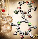 Lucadeau Armband DIY Adventskalender 2026 für Mädchen (Prinzessin-Rot-Gruen2)