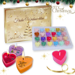 Lucadeau Adventskalender Duftkerzen 2025 – 24 Weihnachtsdüfte & Botschaften