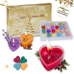 Lucadeau Adventskalender Duftkerzen 2025 – 24 Weihnachtsdüfte & Botschaften