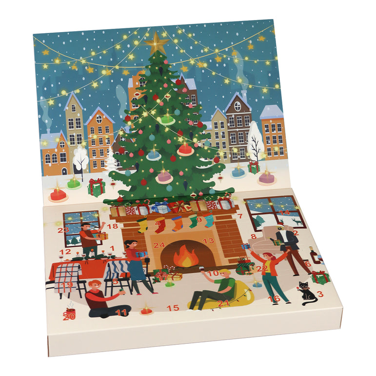 Lucadeau Duftkerzen Adventskalender 2025 Damen – 24 Weihnachtsdüfte & Botschaften (handmade)