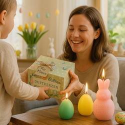 Ostergeschenke für Frauen - 3 Duftkerzen handgegossen