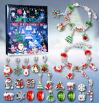 Lucadeau Armband DIY Adventskalender 2026 für Mädchen (Prinzessin-Rot-Gruen2)