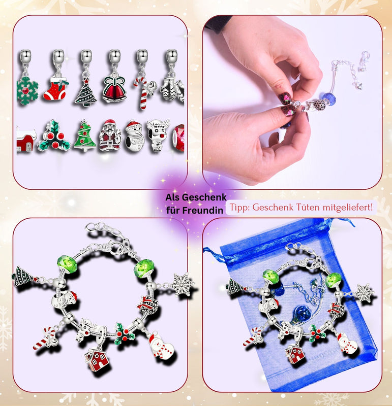 Lucadeau Adventskalender 2025 Schmuck DIY für Mädchen