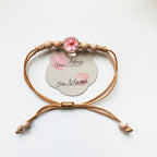 Geschenkset für Frauen, 4 x Duftkerzen mit echter Kirschenblüte-Armband, Geburtstagsgeschenk für Mama, Schwester, Freundin