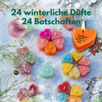 Lucadeau Adventskalender Duftkerzen 2026 – 24 Weihnachtsdüfte & Botschaften