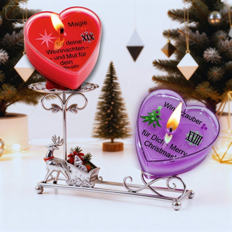 Lucadeau Adventskalender Duftkerzen 2025 – 24 Weihnachtsdüfte & Botschaften