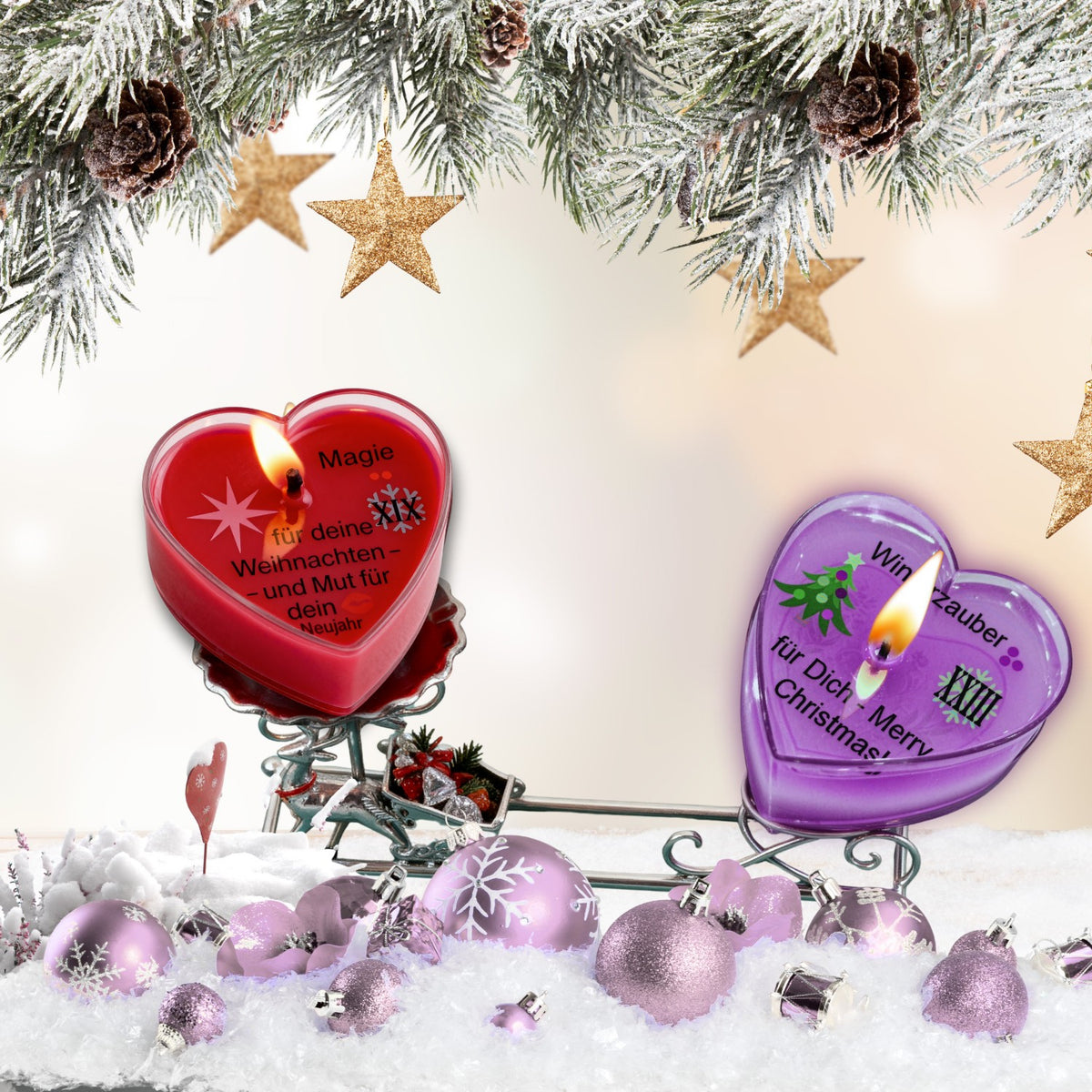 Lucadeau Adventskalender Duftkerzen 2026 – 24 Weihnachtsdüfte & Botschaften