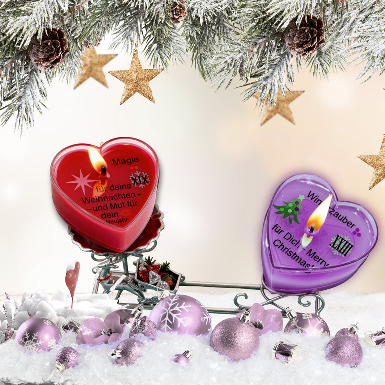 Lucadeau Adventskalender Duftkerzen 2025 – 24 Weihnachtsdüfte & Botschaften