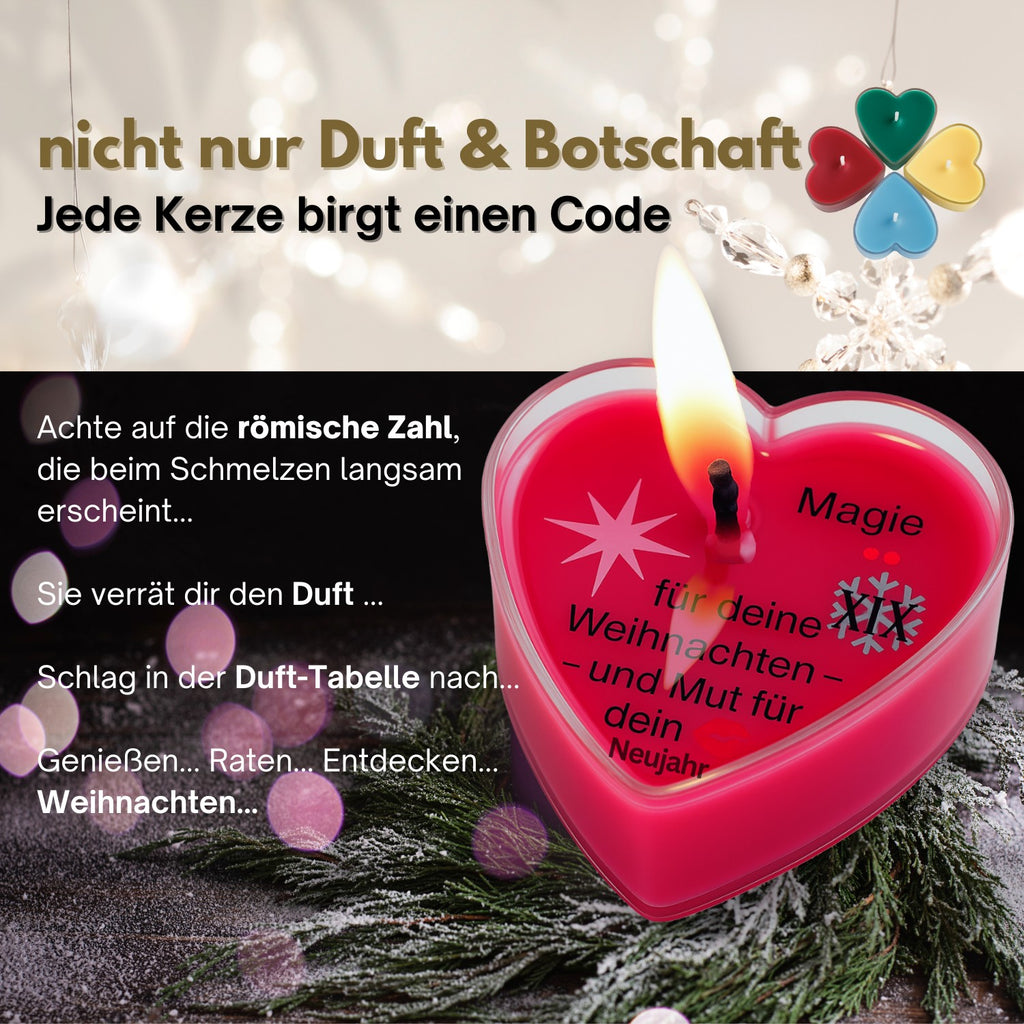 Lucadeau Adventskalender Duftkerzen 2026 – 24 Weihnachtsdüfte & Botschaften