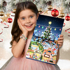 Lucadeau Schmuck Adventskalender 2026 für Mädchen (Prinzessin-Rot-Gruen1)