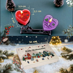 Lucadeau Adventskalender Duftkerzen 2025 – 24 Weihnachtsdüfte & Botschaften