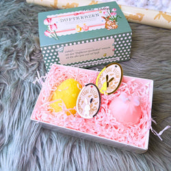 Ostergeschenke für Frauen - 2 Ostereier Duftkerzen handgegossen