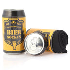 Bier Socken mit Flaschenöffner aus Edelstahl in GOLD, als Geburtstagsgeschenk für Männer, Baumwolle Socken Herren, 37-44