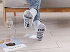 Gin Socken mit Spruch, WENN DU DAS LESEN KANNST, BRING MIR GIN, Kuschelsocken, Geburtstagsgeschenke für Frauen, 36-43
