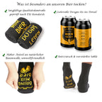 Bier Socken mit Bier Spruch, Geschenk zum Vatertag  - Baumwolle Socken mit Flaschenöffner aus Edelstahl in PikAss Silber, Geschenke für Männer zum Geburtstag, 37-44