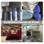 Kuscheldecke mit Ärmeln und Taschen, ausgefallenes Geburtstagsgeschenk für Frauen, Geschenk für Mama, Freundin, Schwester, Sofa TV Decke, Kuscheldecke, TV-Decke 150x200 cm, Blau