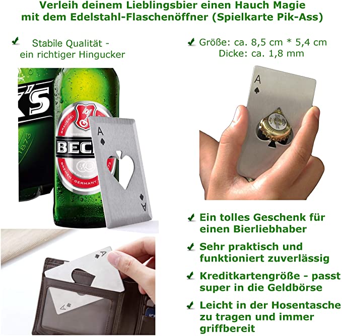 Bier Socken mit Bier Spruch, Geschenk zum Vatertag  - Baumwolle Socken mit Flaschenöffner aus Edelstahl in PikAss Silber, Geschenke für Männer zum Geburtstag, 37-44