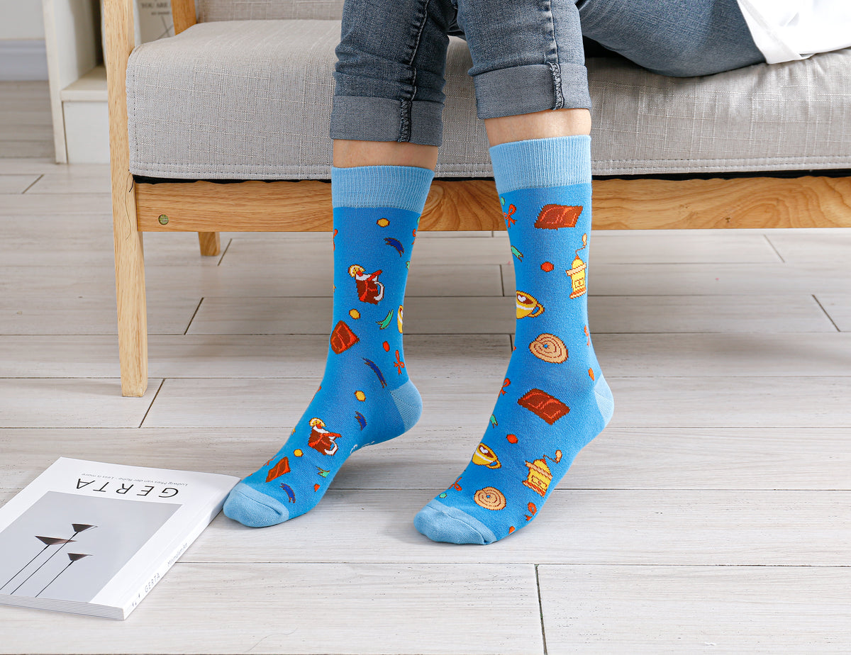 Männer Socken Geschenkset, Baumwolle Socken mit Spruch auf der Sohle, lustige Socken, Geburtstagsgeschenk, Gr. 39-45