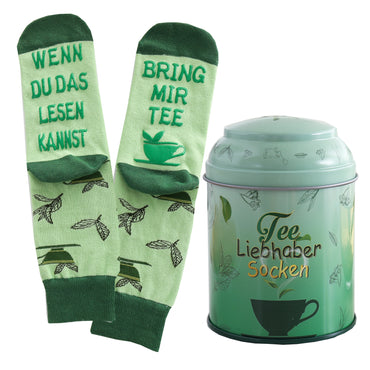 Tee Socken mit Spruch "Wenn du das lesen kannst, bring mir Tee", Damen Socken rutschfest, Geburtstagsgeschenk, Geschenk für Mama, 37-43