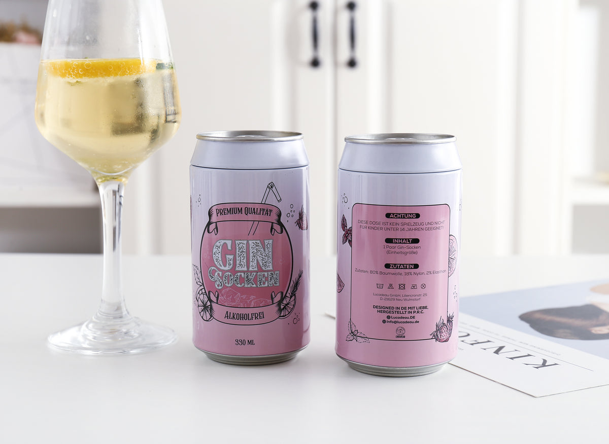 Gin Socken, Geschenke für Frauen, Geburtstagsgeschenk für Gin-Liebhaber WENN DU DAS LESEN KANNST BRING MIR GIN, Gr. 37-42 (Rosa)