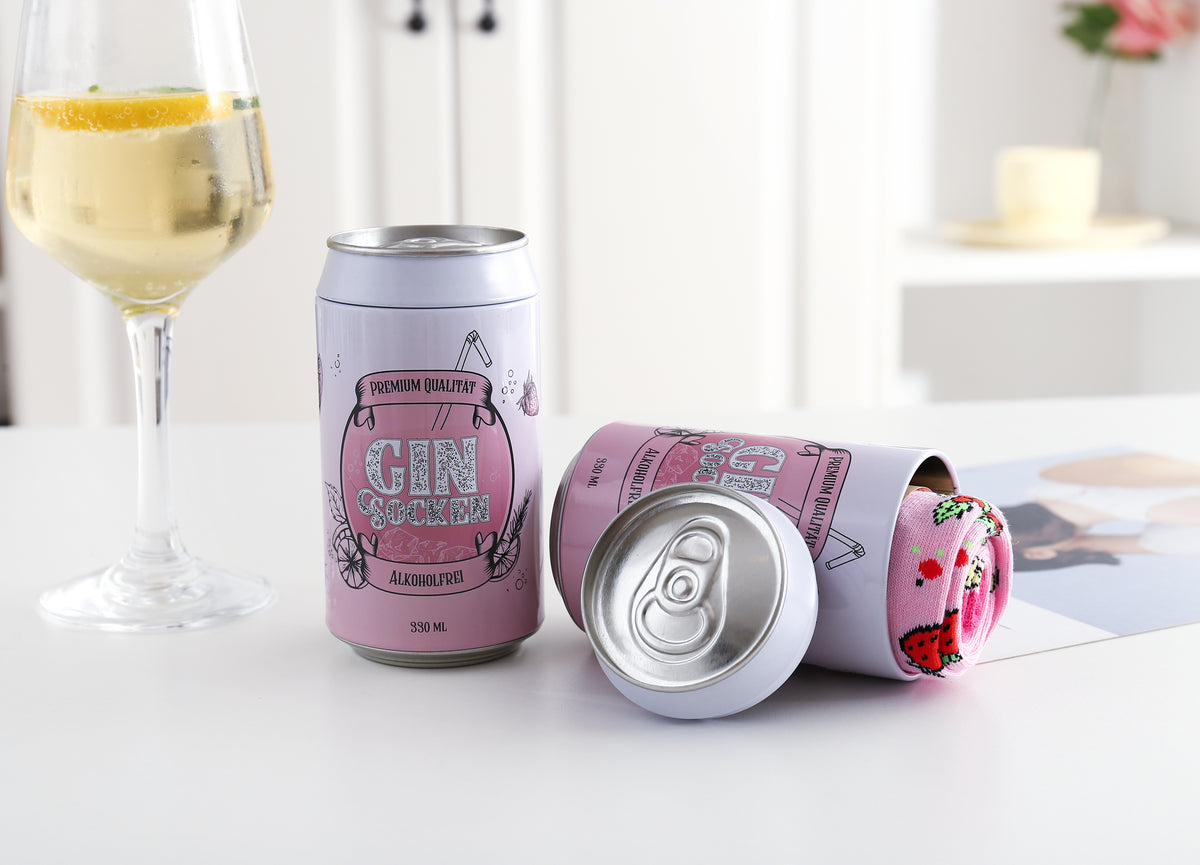 Gin Socken, Geschenke für Frauen, Geburtstagsgeschenk für Gin-Liebhaber WENN DU DAS LESEN KANNST BRING MIR GIN, Gr. 37-42 (Rosa)