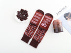 Schoki Socken mit Spruch "Wenn du das lesen kannst, bring mir Schoki", Geburtstagsgeschenk, Geschenk für Schokolade-Liebhaber, Damen Socken, rutschfest, 37-43