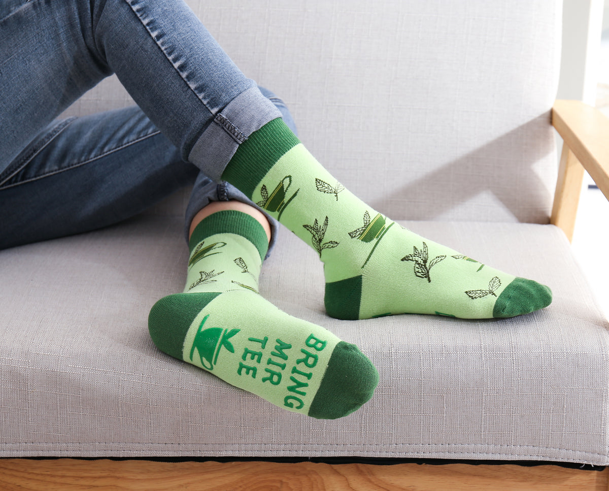 Tee Socken mit Spruch "Wenn du das lesen kannst, bring mir Tee", Damen Socken rutschfest, Geburtstagsgeschenk, Geschenk für Mama, 37-43