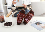 Schoki Socken mit Spruch "Wenn du das lesen kannst, bring mir Schoki", Geburtstagsgeschenk, Geschenk für Schokolade-Liebhaber, Damen Socken, rutschfest, 37-43