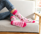 Gin Socken, Geschenke für Frauen, Geburtstagsgeschenk für Gin-Liebhaber WENN DU DAS LESEN KANNST BRING MIR GIN, Gr. 37-42 (Rosa)