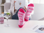 Gin Socken, Geschenke für Frauen, Geburtstagsgeschenk für Gin-Liebhaber WENN DU DAS LESEN KANNST BRING MIR GIN, Gr. 37-42 (Rosa)