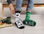 Fussball Socken Sportler in Geschenk-Dose, Geschenk für Männer zum Fussball Abend, Odd-Socks, WENN DU DAS LESEN KANNST, SCHIESS EIN TOR!, 39-46